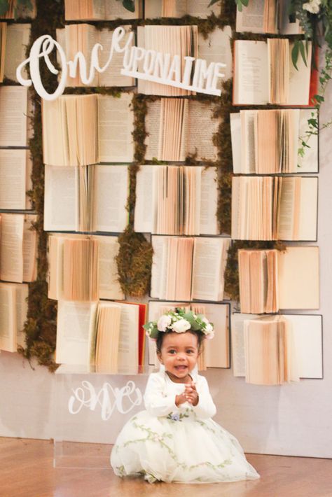 Unique One Birthday Theme, Storybook Themed Party, Book Inspired Birthday Party, Christian Birthday Theme, 1st Bday Party Theme, Chapter One First Birthday Party, Books Birthday Party Theme, Book Theme 1st Birthday Party, Storybook Birthday Party Ideas