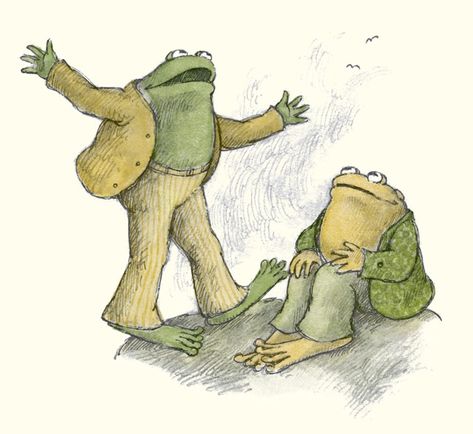 Bert Clere wrote a nice appreciation for the children's books of Arnold Lobel, among them the Frog and Toad series and Owl at Ho Frog And The Toad, Toad Artwork, Toad Illustration, Arnold Lobel, Frog Art, Illustration Style, Frog And Toad, Oui Oui, The Frog