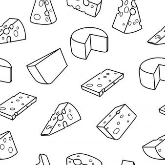 Doodles For Cards, Cheese Doodle, Cheese Drawing, Cheese Curd, Creative Flyer Design Ideas, Food Doodles, Doodle Background, Creative Flyer Design, Food Patterns