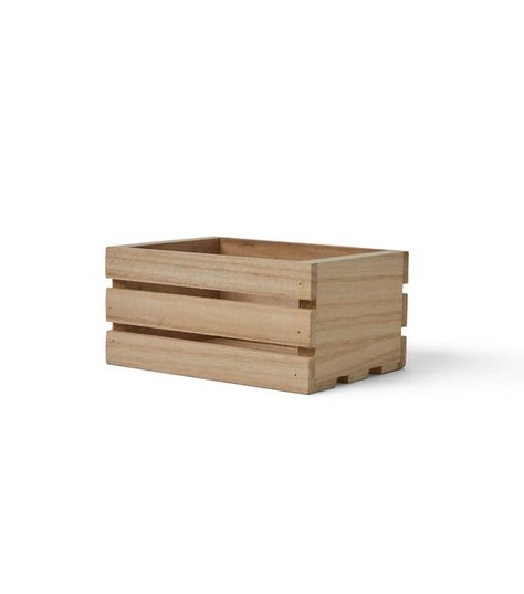 2.5" x 3" Wood Crate by Park Lane | JOANN Wooden Crate Boxes, Paulownia Wood, Rustic Wedding Table, Faux Flower Arrangements, Entryway Table, Wood Crates, Park Lane, Wooden Crates, Big Bow