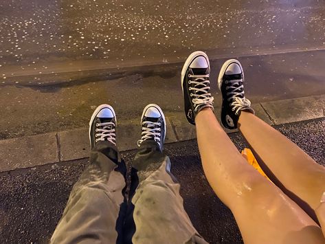 wet converse during rain Converse In The Rain, Grunge Outfit, Aesthetic Grunge Outfit, Aesthetic Grunge, In The Rain, Grunge Outfits, Converse High Top Sneaker, Converse Chuck Taylor High Top Sneaker, The Rain