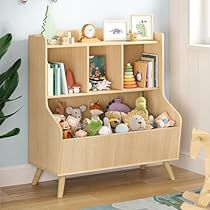 Book And Toy Storage, Bookshelf And Toy Storage, Kids Bookshelf, Montessori Playroom, Toddler Playroom, Bookcase Organization, Toy Storage Organization, Playroom Storage, Childrens Playroom