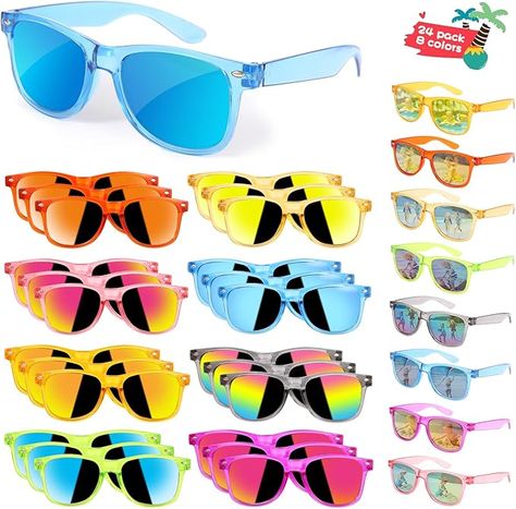 Amazon.com: Kids Sunglasses Bulk Party Favors - 24 Packs Boys Girls Sunglasses for Kids Age 3-8 with UV 400 Protection, Neon Sunglasses for Kids Party Beach Pool Birthday Party Supplies, Great Gift for Kids : Clothing, Shoes & Jewelry Boys Party Favors, Toddler Party Favors, Sunglasses Party Favor, Beach Party Favors, Girls Sunglasses, Neon Sunglasses, Summer Party Favors, Sunglasses For Kids, Bulk Party Favors