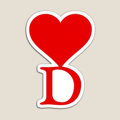 Get my art printed on awesome products. Support me at Redbubble #RBandME: https://www.redbubble.com/i/magnet/Heart-with-letter-initial-D-by-ronaldsonou/80011177.TBCTK?asc=u Letter D With Heart, Everyday Heart-shaped Jewelry With Initials, Elegant Heart-shaped Jewelry With Initials, Heart With Letter, Rose Gold Heart-shaped Initial Jewelry, Valentine's Day Heart-shaped Initial Ring, Initial D, Stockings, Magnets