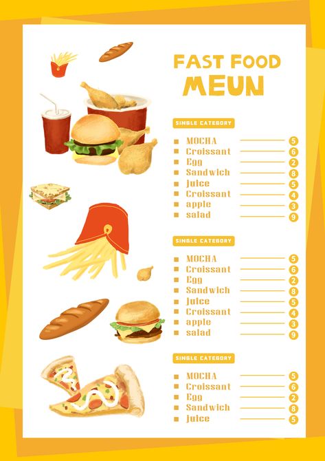 Fast food restaurant menu template#pikbest#templates Mcdonald Menu, Creative Breakfast, Food Promotion, Restaurant Poster, Fast Food Menu, Restaurant Menu Template, Breakfast Tea, Cafe Menu, Food Restaurant