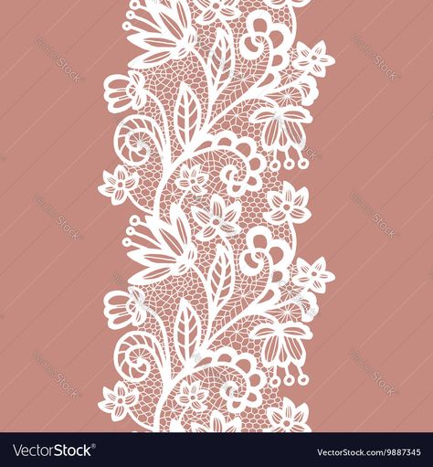 Roseary Tattoo, Jada Designs, Vector Clothes, Lace Drawing, Flowery Wallpaper, Lace Tattoo, Abstract Pattern Design, Graph Design, Border Embroidery Designs