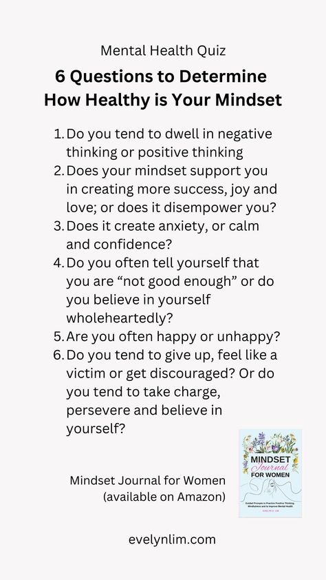 How to Cultivate a Healthy Mindset for Mental Health - Transformation Life Coach | EFT Practitioner Evelyn Lim Mindset Coaching Tools, Mental Health Quiz, Coaching Content, Confidence Coach, Health Transformation, Life Coach Business, Transformational Coaching, Wellness Coaching, Life Coaching Tools