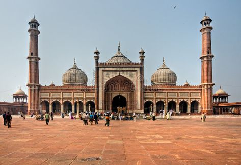 5 Cartoon Friends, Jama Masjid Delhi, Dome Structure, Jama Masjid, Ramadan Images, Red Fort, The Taj Mahal, Golden Triangle, History Projects