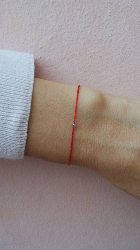 Red string bracelet. Red string of fate bracelet. Kabbalah bracelet.Unisex red string bracelet. Silk red string bracelet. Red string of fate Red String Of Fate Bracelet, String Of Fate, Red String Of Fate, Crystal Ball Necklace, Diy Bracelets With String, Kabbalah Bracelet, Red String Bracelet, Beaded Necklace Diy, Diy Bracelets Easy