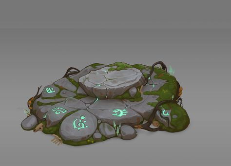 ArtStation - Allods Online Altar of the Forest God Concept Art, Alexandr Nepogoda God Concept Art, Dungeon Ideas, Concept Artist Portfolio, Forest God, Props Concept, Props Art, Casual Art, Fantasy Props, Landscape Concept