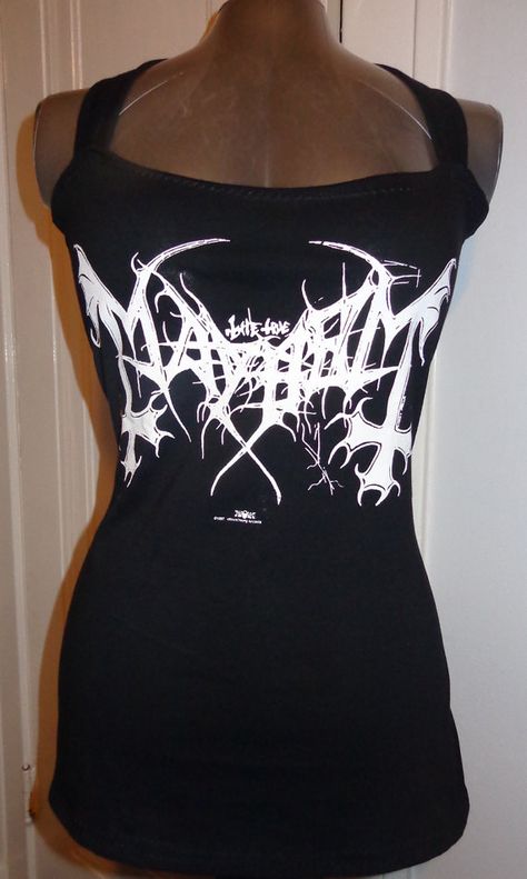 Diy Band Shirt, Diy Halter Top, Carpathian Forest, Mayhem Black Metal, T Shirt Reconstruction, Metal Band Shirts, Top Diy, Top Band, Band Shirt