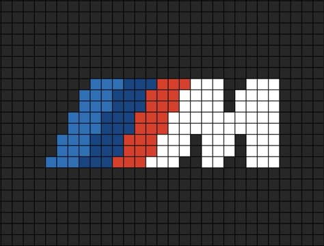 A pixel art template of the B.M.W Motorsport G.m.b.H logo. Pixel Art Logo, Pixel Car, Modele Pixel Art, Graph Paper Drawings, Doodle Frame, Easy Pixel Art, Pixel Art Templates, Art Templates, Pixel Drawing