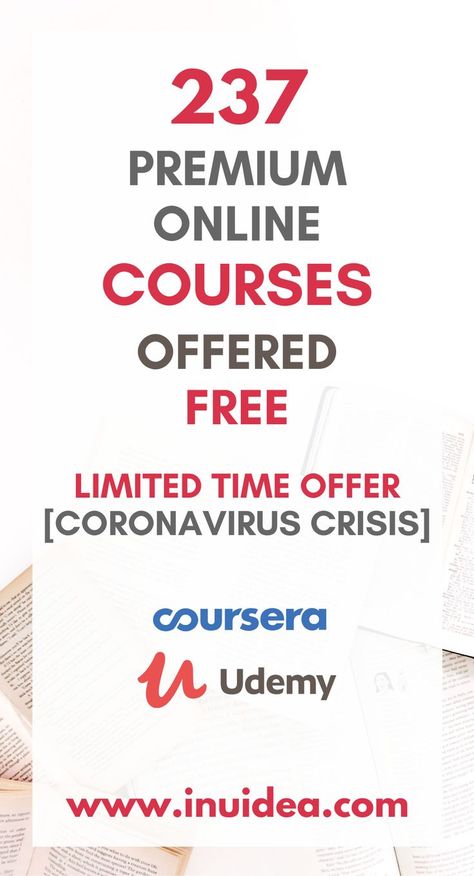 Free Udemy Courses, The Great Courses, How To Get Udemy Courses For Free, Udemy Free Courses, Free College Courses Online, Free College Courses, Free Educational Websites, Free Online Education, Free Online Learning