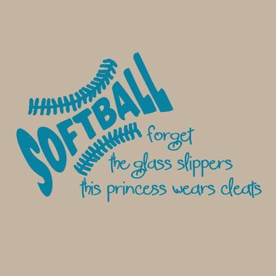 Softball Bedroom, Softball Stitches, Softball Room, Softball Memes, Softball Cheers, Softball Problems, Softball Crafts, Bible Wall Decals, Heart Wall Decal