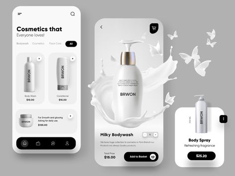 Modern Web Application Design, Product App Design, Mobile App Mockup, Beauty App Design, Application Ui Design, Ui Design Mobile, Web Application Design, Ui Ux 디자인, Beauty App