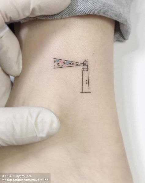 Sista Tattoo, Tato Idea, Tattoo Lighthouse, Marine Tattoos, Psychology Tattoo, Kite Tattoo, Lighthouse Tattoo, Bad Tattoos, Dainty Tattoos