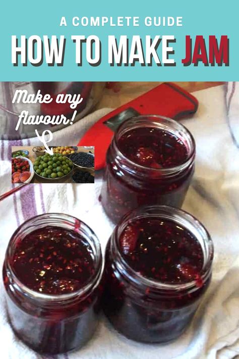 Basic Jam Recipe, Easy Jam Recipe, Fruit List, Autumn Recipes, Herbs Spices, Only One You, How To Make Jam, Jam Recipe, Sweet Wine