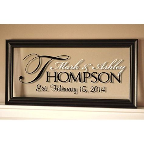 Established Family Signs, Carved Signs, Established Sign, Custom Carved, Family Name Sign, Family Name Signs, Silhouette Cameo Projects, Personalized Glass, Family Signs