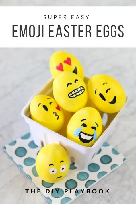 diy emoji easter eggs Emoji Easter Eggs, March Activities, Chips Ahoy, Diy Playbook, Slider Buns, Mike Wazowski, Diy And Crafts Sewing, Egg Crafts, Easter Craft