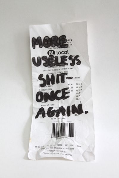 Amir Noor receipt photography  consumerism Anti Consumerism, Activist Art, Protest Art, A Level Art, Fast Fashion, Design Inspo, Sustainable Fashion, Written By, Art Inspo