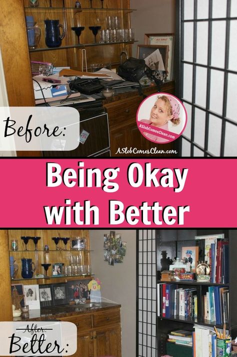 Being Okay with Better | A Slob Comes Clean Slob Comes Clean, Dana K White, A Slob Comes Clean, Recycling Hacks, Rest Up, Dana White, Diy Cleaning Products, Cleaning Organizing, Organization Ideas