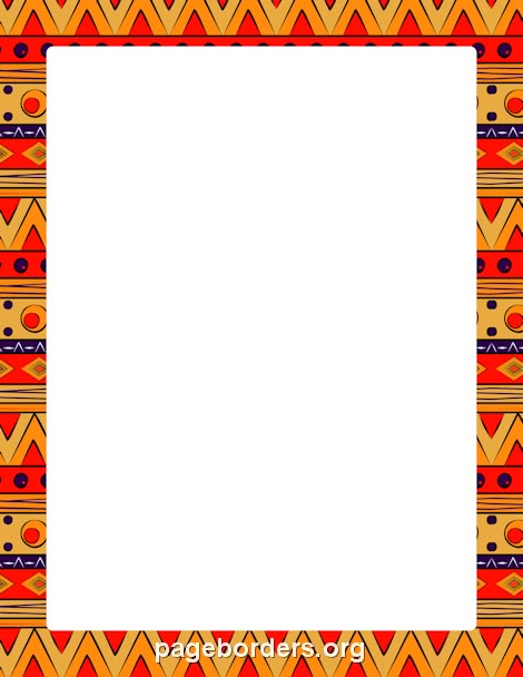 African Border Art Chicano, Printable Border, Clip Art Frames Borders, Colorful Borders Design, Border Templates, Page Borders Design, Colorful Borders, Frame Border Design, History Project