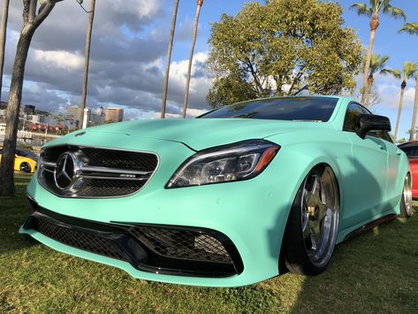 Tiffany Blue  #benz  #exotic  #rolloface  #amg  #cls63amg  #tiffany  #blue Tiffany Blue Car, Turquoise Car, Teal Car, Cls 63, Truck Paint, Acura Tsx, Blue Car, My Dream Car, Car Wrap