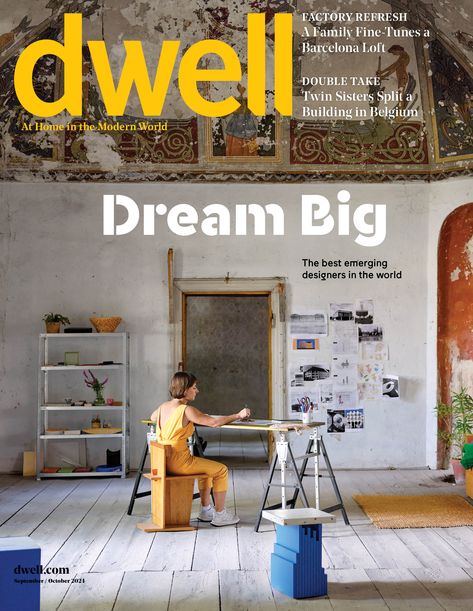 In our new issue—available today—we explore the work of 24 emerging designers and step inside some pretty spectacular spaces.  #moderndesign #modernarchitecture #interiordesign #interiorarchitecture #architecture #design #designmagazine #artistshome #dwell24 #artstudio #homeartstudio #magazine #interiorstyling #hometour #hometourvideo #home Living Interior Design, Dwell Magazine, Modern Factory, Living Interior, Art Studio At Home, Living Magazine, Design Magazine, September 1, Industrial House