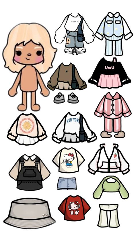 The perfect toca boca dress up Free Toca Boca Outfits, Toca Boca Outfits Idea, Toca Boca Outfits, Toca Boca Characters Ideas, Slay Girl, Paper Duck, Paper Dolls Clothing, Art Time, Princess Luna