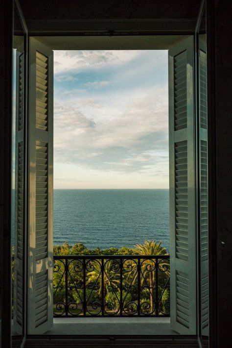 Grand-Hôtel du Cap-Ferrat View From Window, Window Background, Window Aesthetic, Hotel Aesthetic, Window Views, Peaceful Life, Window View, Open Doors, Open Window