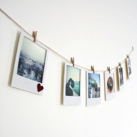 Polaroid Display, Polaroid Wall, Colorful Paper, Polaroid Pictures, Valentine Day Crafts, Diy Homemade, Tough Times, Diy Photo, Felt Diy