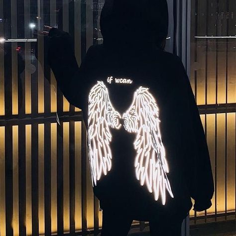 Angel Wings Hoodie, Black Angel Wings, Hoodie Hood, Printed Hoodies Sweatshirts, Black Angels, Sweatshirt Women, Winter Hoodies, Coat Women, The Angel