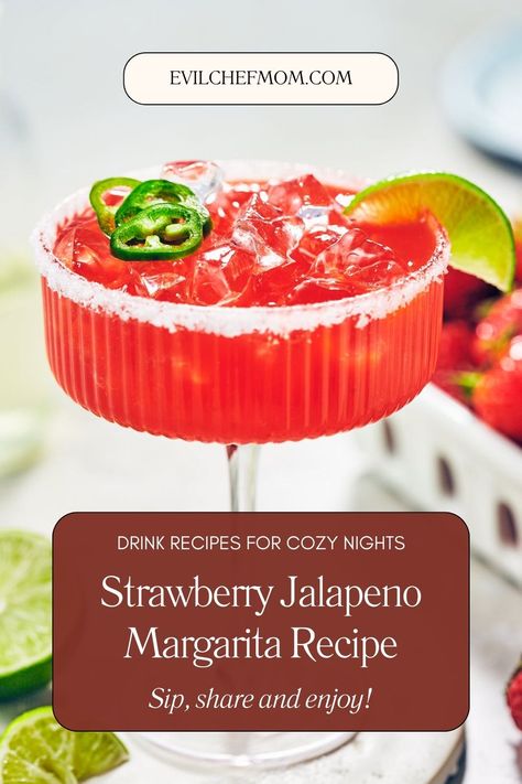 Strawberry Jalapeno Margarita Recipe Strawberry Jalepeno Recipes, Raspberry Jalapeno Margarita, Batch Strawberry Margarita Recipe, Strawberry Margarita Recipe Pitcher, Strawberry Jalapeno Margarita, Vietnamese Iced Coffee Recipe, Strawberry Jalepeno Marg, Strawberry Margarita Recipe, Vietnamese Iced Coffee