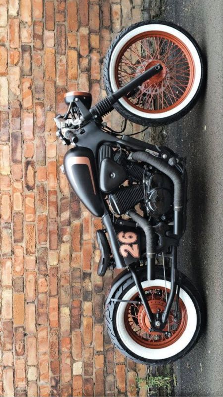 Honda Shadow 600 #26 by Voodoo Custom Cycles Honda Shadow Bobber, Honda Shadow 600, Shadow Bobber, Honda Bobber, Custom Bikes Cafe Racers, Harley Davidson Art, Bobber Bikes, Custom Cycles, Vampire Art