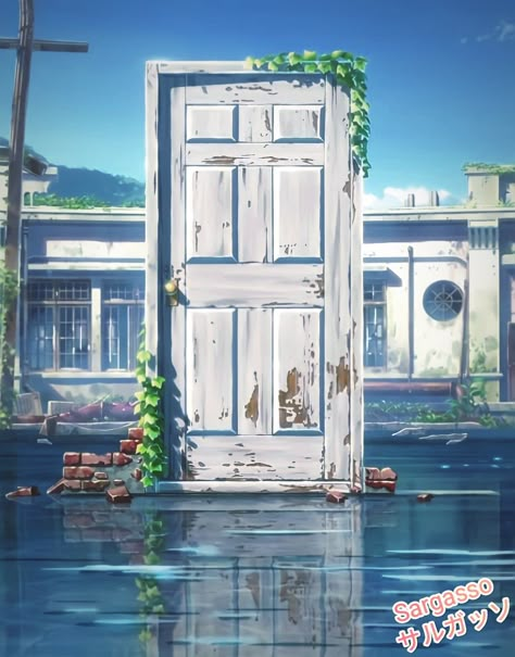 Slice Of Life Anime, Makoto Shinkai, Boho Art Drawings, Japan Architecture, Best Anime Drawings, Dreamy Artwork, Open Door, Anime Character Drawing, Anime Scenery Wallpaper