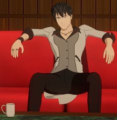 Rwby Qrow Fanart, Qrow Branwen Icon, Qrow Branwen Fanart, Qrow Rwby, Rwby Qrow, Team Jnpr, Qrow Branwen, Rwby Memes, Rwby Characters