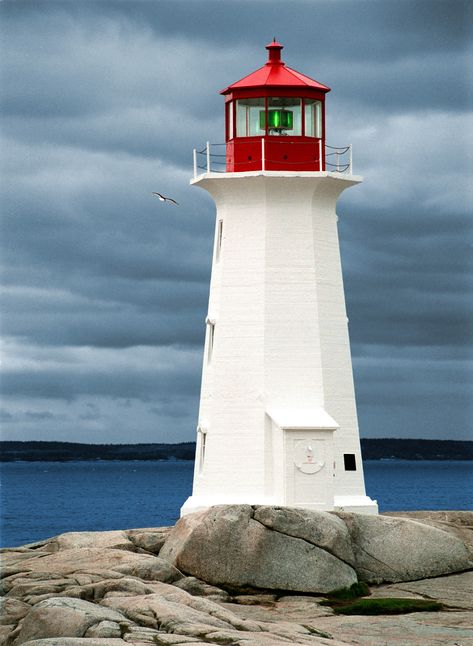 Peggy’s Cove Lighthouse, Peggys Cove Lighthouse, Nova Scotia Lighthouses, Wooden Lighthouse, Granite Rock, Famous Lighthouses, Lighthouses Photography, Lighthouse Photos, Beautiful Scenery Photography