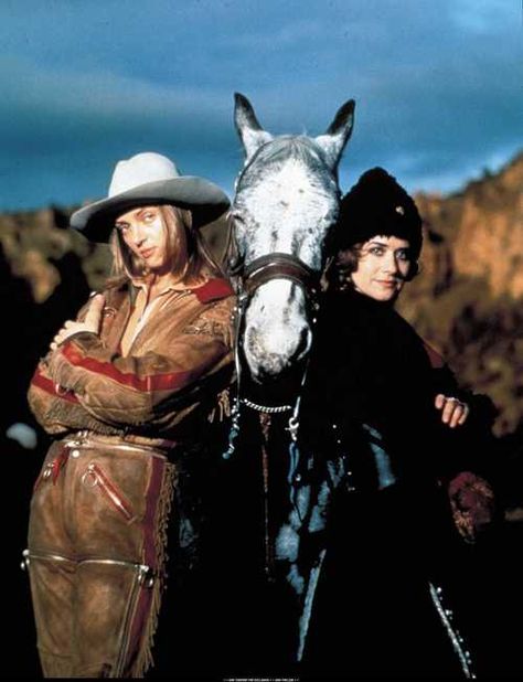 even cowgirls get the blues Even Cowgirls Get The Blues, Cowgirls Get The Blues, Lorraine Bracco, Queer Cinema, Cowgirl And Horse, Uma Thurman, Make Do, Moving Pictures, The Blues