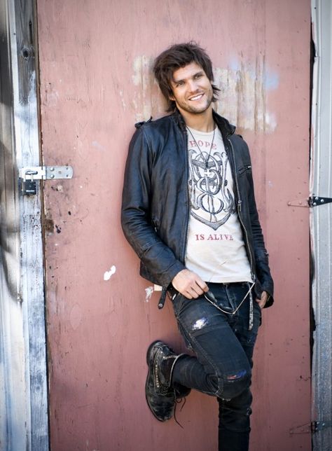 Martin Johnson Boys Like Girls, Martin Johnson, Leather Pants, Bomber Jacket, Celebrities, Music, Pants, Leather Trousers, Trousers