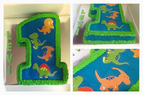 Number One Dinosaur Cake! Number 1 Cake Dinosaur, Number 1 Dinosaur Cake, Dinosaur Number Cake, Number 1 Cake, Cake Number, 1 Cake, Dinosaur Cake, Number Cake, Number Cakes