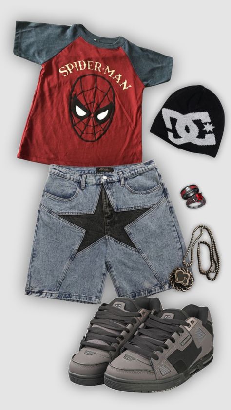 #outfitinspo #fitinspo #fashion Spiderman Outfit, Diy Vetement, Y2k Outfits, Swaggy Outfits, Tomboy Fashion, Cute Everyday Outfits, 가을 패션, Really Cute Outfits, Casual Style Outfits