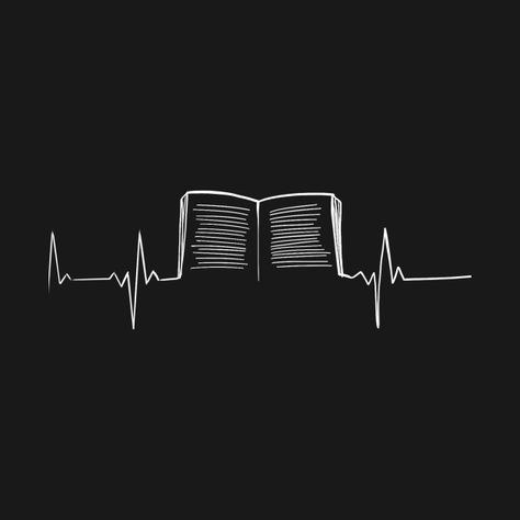 Check out this awesome 'Book+Heartbeat' design on @TeePublic! Book Black Wallpaper, Book Heartbeat Tattoo, Life Line Heartbeat Wallpaper Black, Black Wallpaper Book, Black Aesthetic Wallpaper Books, Cute Book Wallpapers Aesthetic, Black Book Wallpaper, Book And Music Aesthetic, Book Wallpaper Black