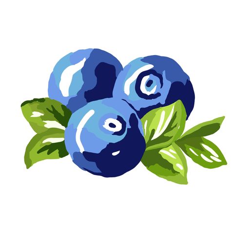 Blue Berry's Aesthetic Drawing, Easy Pattern Painting, Blue Food Drawing, Blueberry Art Illustration, Fruit To Paint, Fruit Drawing Simple, Simple Fruit Painting, Painting Ideas Fruit, Plant Painting Ideas