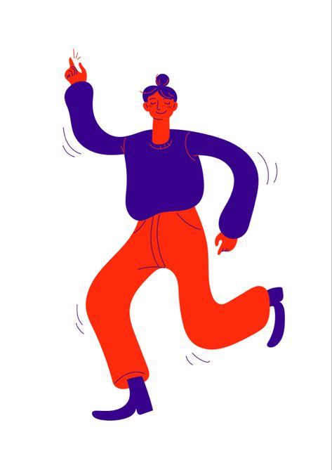 Graphic Illustration of a Dancer - Red and Blue - Studio Liane #dancer #dancerillustration #graphicillustration Dancer Illustration, Dance Illustration, Theatre Logo, Shall We Dance, Bon Weekend, Mk Logo, Cool Cats, Graphic Illustration, Theater