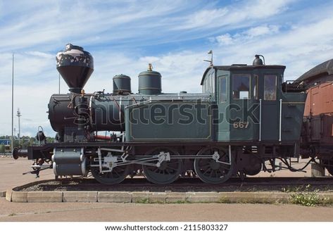 Side View Old Steam Locomotive Stock Photo (Edit Now) 2115803327 Steam Train Side View, Train Side View, Old Steam Train, Steam Train, Profile View, Steam Locomotive, Steam Trains, Old West, Side View