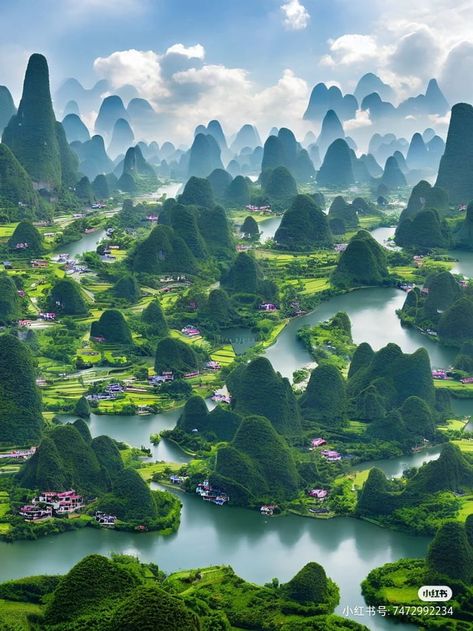 Socotra, Guilin, Chinese Landscape, Beautiful Places On Earth, Fantasy Places, Fantasy Art Landscapes, Natural Scenery, High Fantasy, Places Of Interest