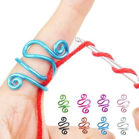 $9.99 - - 3.4 out of 5 stars - Best in Hand Made - Crochet Tension Ring, Crochet Tension, Yarn Winding, Yarn Guide, Metal Crochet, Tension Ring, Yarn Tools, Crochet Rings, Handmade Yarn