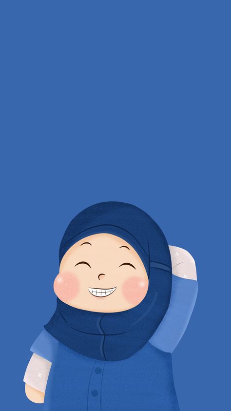 Hijab Aesthetic Wallpaper, Hasbi Allah Wa Nimal Wakeel Dua, Hasbi Allah, Cartoon Muslimah, Blue Hijab, Hijab Art, Anime Hijab, Idea Logo, Flower Graphic Design