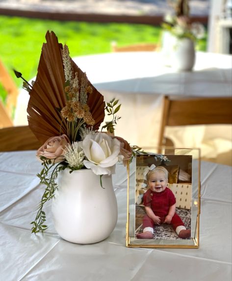 First Birthday Picture Centerpieces, One Year Old Centerpieces, 3rd Birthday Centerpieces, Diy First Birthday Centerpieces, First Birthday Centerpiece Ideas, 1st Birthday Table Centerpieces, First Birthday Centerpieces Boy, 1st Birthday Centerpiece Ideas, First Birthday Table Centerpieces