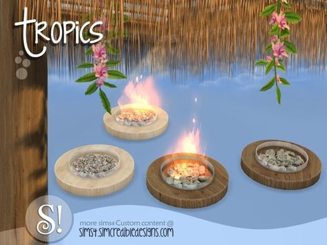 by SIMcredibledesigns.com Found in TSR Category 'Sims 4 Fireplaces' Ts4 Tropical Cc, Sims 4 Beach Decor Cc, Ts4 Backyard Cc, Sims 4 Desert Cc, Sims4 Exterior, Sims Garden, Hallway Ottoman, Sims4 Furniture, Tropical Furniture